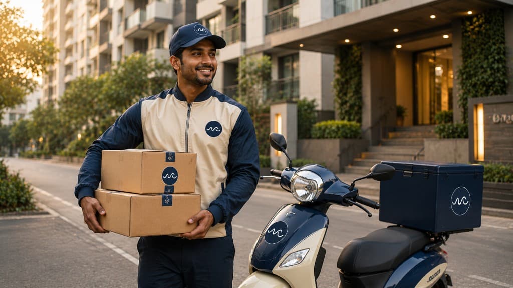 Bull Wave Rides parcel delivery